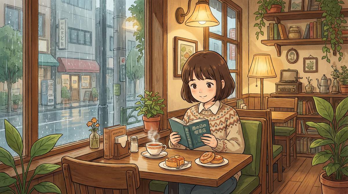 芒果视频治愈动漫-雨天咖啡馆